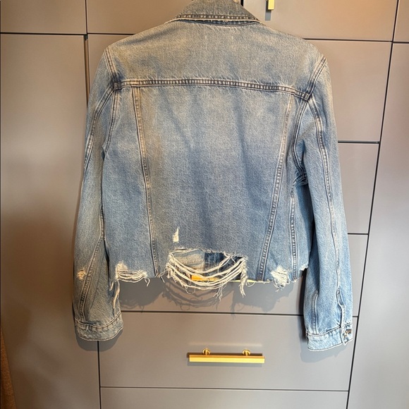Frame Rossum 2 Year Rips Denim Jacket - Picture 2 of 5